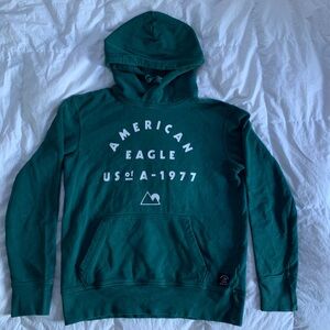 Green American Eagle Hoodie.